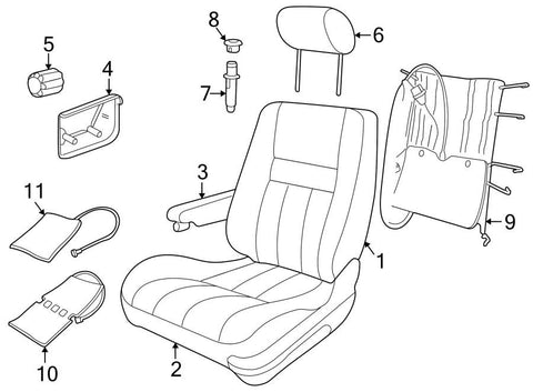 LAND ROVER AWR3179SMK HEADREST LEFT; RIGHT. W/LEATHER, STONE BEIGE. PARTS: ORDER BY DESCRIPTION.. IMAGE NUMBER 6