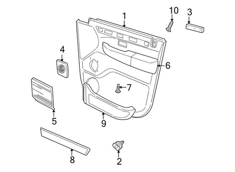LAND ROVER EJV100720LNF DOOR TRIM PANEL POCKET RIGHT. GRAY. IMAGE NUMBER 9