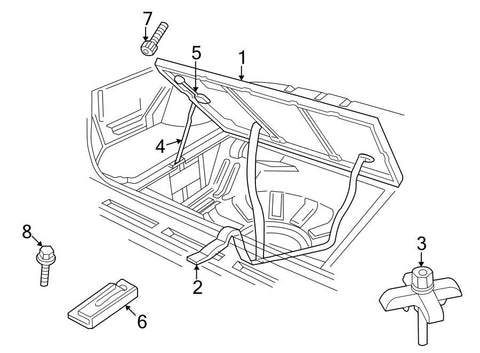 LAND ROVER ERK100350AAT SPARE TIRE PANEL SPARE TIRE COMPARTMENT, WALNUT. PARTS: ORDER BY COLOR. IMAGE NUMBER 1